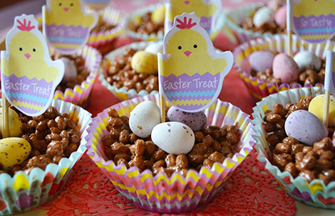 Easter Chick Cakes