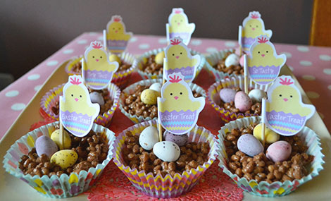 Easter Chick Cakes