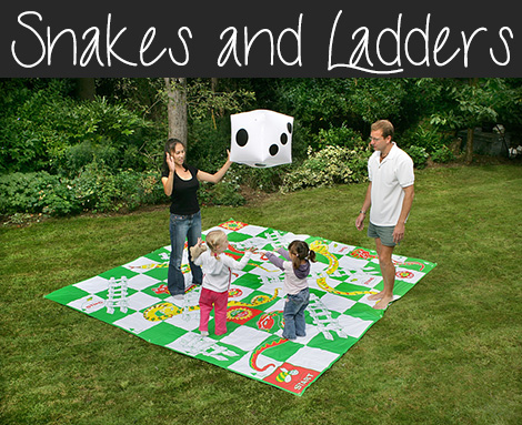snakes and ladders giant garden game